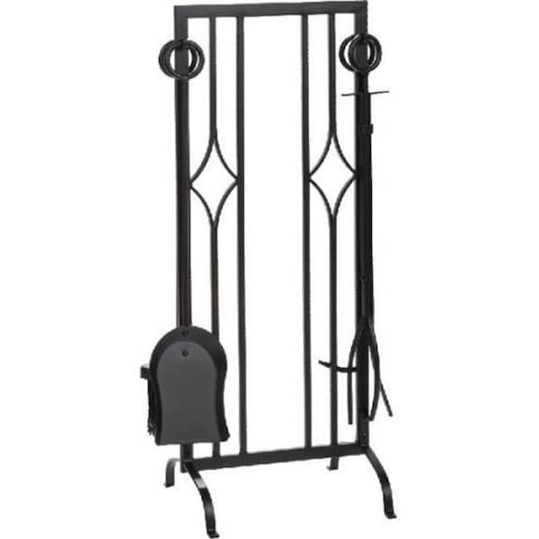 Dagan Dagan 1700 Diamond Design Fireplace Tool Set; Black - 5 Piece 1700 - main